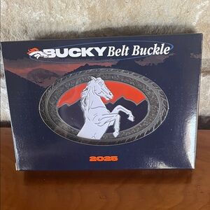 NWT Denver Broncos Bucky Belt Buckle